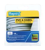 Ragasztórúd RAPID, 12x94 mm, PVC és kábelek, 14 db, olvadó, ragasztó, ragasztópisztoly utántöltő