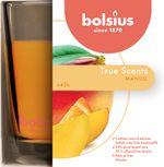 Candle Bolsius Jar True Scents, 95/95 mm, scented, mango, in glass