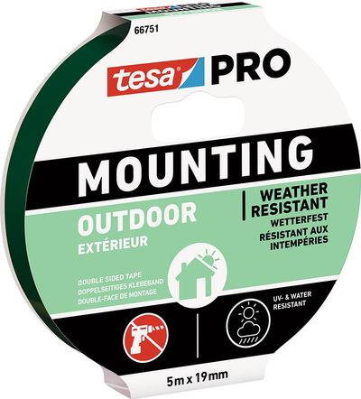Szalag tesa® Mounting PRO Outdoor, szerelő, kétoldalas, ragasztó, 19 mm, Hossz: 5 m