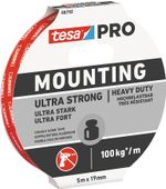 Szalag tesa® Mounting PRO Ultra Strong, szerelő, kétoldalas, ragasztó, 19 mm, Hossz: 5 m