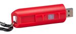 Keychain Light Strend Pro, pendant, with carabiner, assorted colors, LED 75 lm, USB charging, 74x25x