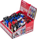 Svietidlo Strend Pro Keychain, kľúčenka, prívesok, s karabinkou, mix farieb, LED 75 lm, USB nabíjanie, 74x25x15 mm, Sellbox 24 ks