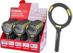 Lamp Strend Pro with magnifying glass, 100 lm, 113x242x22 mm, 2xAA, sellbox 15 pcs, magnifying glas