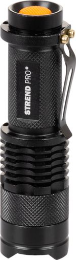 Svietidlo Strend Pro Flashlight NX1040, 3 W, 70+65 lm, s bočným svetlom, Zoom, 1xAA, Sellbox 12 ks