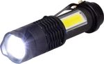 Svietidlo Strend Pro Flashlight NX1040, 3 W, 70+65 lm, s bočným svetlom, Zoom, 1xAA, Sellbox 12 ks