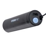 Strend Pro zseblámpa NX1051, 50 lm, USB töltés, fekete/ezüst, 77x19 mm, eladó doboz 24 db