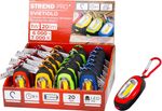 Svietidlo Strend Pro Keychain, kľúčenka, prívesok, s karabinkou, mix farieb, LED 20 lm, 70x34x24 mm, Sellbox 24 ks