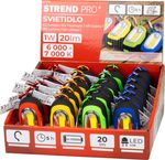 Keychain lamp Strend Pro pendant, with carabiner, mix of colors, 20 lm, 70x34x24 mm, sellbox 24 pcs