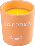 Sviečka Citronella, repelentná, terakota, 185 g, 100x100 mm