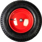 Wheel for wheelbarrow Strend Pro Premium Fortis BLACK inflatable, spare, with axle