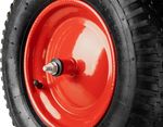 Wheel Strend Pro Premium Fortis BLACK, for wheelbarrow, inflatable, replacement, with axle