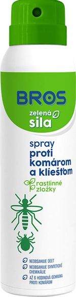 Spray Bros, szúnyogok és kullancsok ellen, riasztó, növényi összetevőkkel, 90 ml