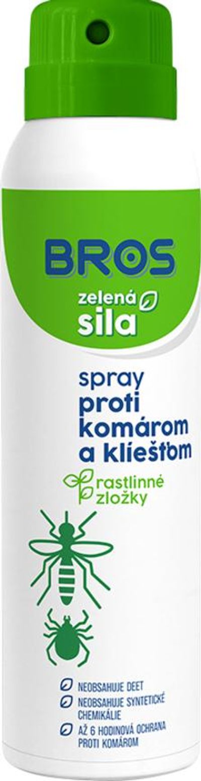 Spray Bros, szúnyogok és kullancsok ellen, riasztó, növényi összetevőkkel, 90 ml