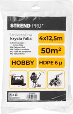 Takarófólia Strend Pro Hobby, festő, 4x12,5 m, 6µ, takaró