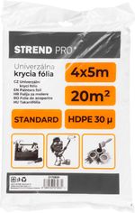 Fólia krycia Strend Pro Standard, maliarska, 4x5 m, 30µ, zakrývacia