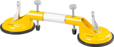Glass holder Strend Pro, suction cup, 2-dome, suction cup, leveling aid for tiles and cladding, max.