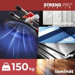 Glass holder Strend Pro, suction, 2-cup, leveling aid for tiles and paving, professional, max. 150 k