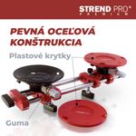 Üvegtartó Strend Pro, tapadókorongos, 2-kupolás, szintező segédeszköz burkolólapokhoz és csempékhez,