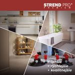 Üvegtartó Strend Pro, tapadókorongos, 2-kupolás, szintező segédeszköz burkolólapokhoz és csempékhez,