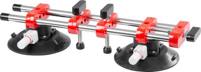 Glass holder Strend Pro, suction cup, 2-dome, leveling aid for tiles and cladding, professional, max