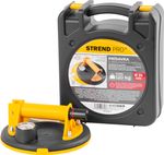 Glass holder Strend Pro, suction cup, 1-dome, with manometer, 20 cm, max. 120 kg