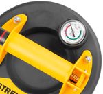 Glass holder Strend Pro, suction, 1-cup, with pressure gauge, 20 cm, max. 120 kg