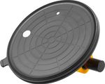 Glass holder Strend Pro, suction cup, 1-dome, with manometer, 20 cm, max. 120 kg