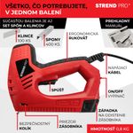 Tűzőgép Strend Pro J-123, elektromos, kapcsok 8-14 mm, szegek 15 mm