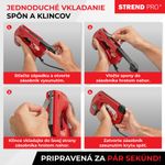 Tűzőgép Strend Pro J-123, elektromos, kapcsok 8-14 mm, szegek 15 mm