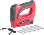 Tűzőgép Strend Pro J-126, 3,6 V, Li-ion, kapcsok 6-10 mm, szegek 10 mm