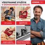 Tűzőgép Strend Pro J-126, 3,6 V, Li-ion, kapcsok 6-10 mm, szegek 10 mm