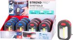 Svietidlo Strend Pro Worklight, prívesok, LED 200 lm, magnet, s klipsou, červená/modrá, 3x AAA, Sellbox 12 ks