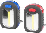 Worklight Strend Pro, pendant, LED 200 lm, magnet, with clip, red/blue, 3x AAA, Sellbox 12 pcs