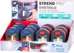 Svietidlo Strend Pro Worklight, prívesok, LED 200 lm, magnet, s klipsou, červená/modrá, 3x AAA, Sellbox 12 ks