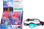 Fejlámpa Strend Pro Headlight, LED, 15 lm, mini, rózsaszín/kék, Sellbox 8 db