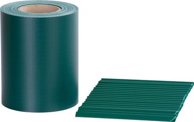 Szalag Strend Pro EUROSTANDARD LIGHT, 190 mm, L-35 m, árnyékoló, zöld, fedő, kerítés panelekhez, 20