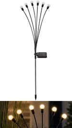 Lámpa Strend Pro Garden Firefly, napelemes, 6x LED, rozsdamentes acél, 72 cm