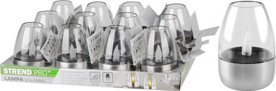 Lamp Strend Pro Garden, stainless steel, solar, 6x8.5 cm, 1x LED, Sellbox 12 pcs