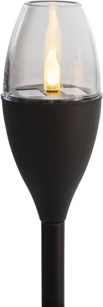 Lámpa Strend Pro Garden, műanyag, lánghatás, napelemes, 6,5x40 cm, 1x LED, Kiszerelés 24 db