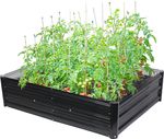 Záhon Strend Pro Garden, 3D dizajn, kovový, vyvýšený, 120x90x30 cm
