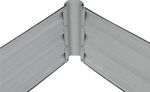 Raised garden bed Strend Pro Garden, 3D design, metal, 120x90x30 cm