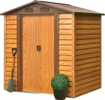 Shed Strend Pro, garden, sheet metal, brown, 193x152x203 cm