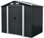 Shed Strend Pro, garden, sheet metal, anthracite, 236x174x206 cm