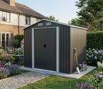 Shed Strend Pro, garden, sheet metal, anthracite, 236x174x206 cm