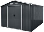 Shed Strend Pro, garden, sheet metal, anthracite, 301x303x214 cm