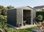 Shed Strend Pro, garden, sheet metal, anthracite, 301x303x214 cm