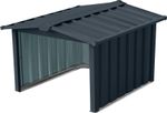 Shed Strend Pro, for robotic lawnmower, garage, sheet metal, anthracite, 86x88x60 cm