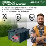 Shed Strend Pro, for robotic lawnmower, garage, sheet metal, anthracite, 86x88x60 cm