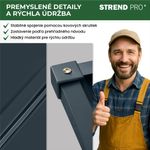 Shed Strend Pro, for robotic lawnmower, garage, sheet metal, anthracite, 86x88x60 cm