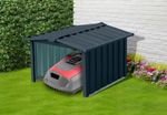 Shed Strend Pro, for robotic lawnmower, garage, sheet metal, anthracite, 86x88x60 cm